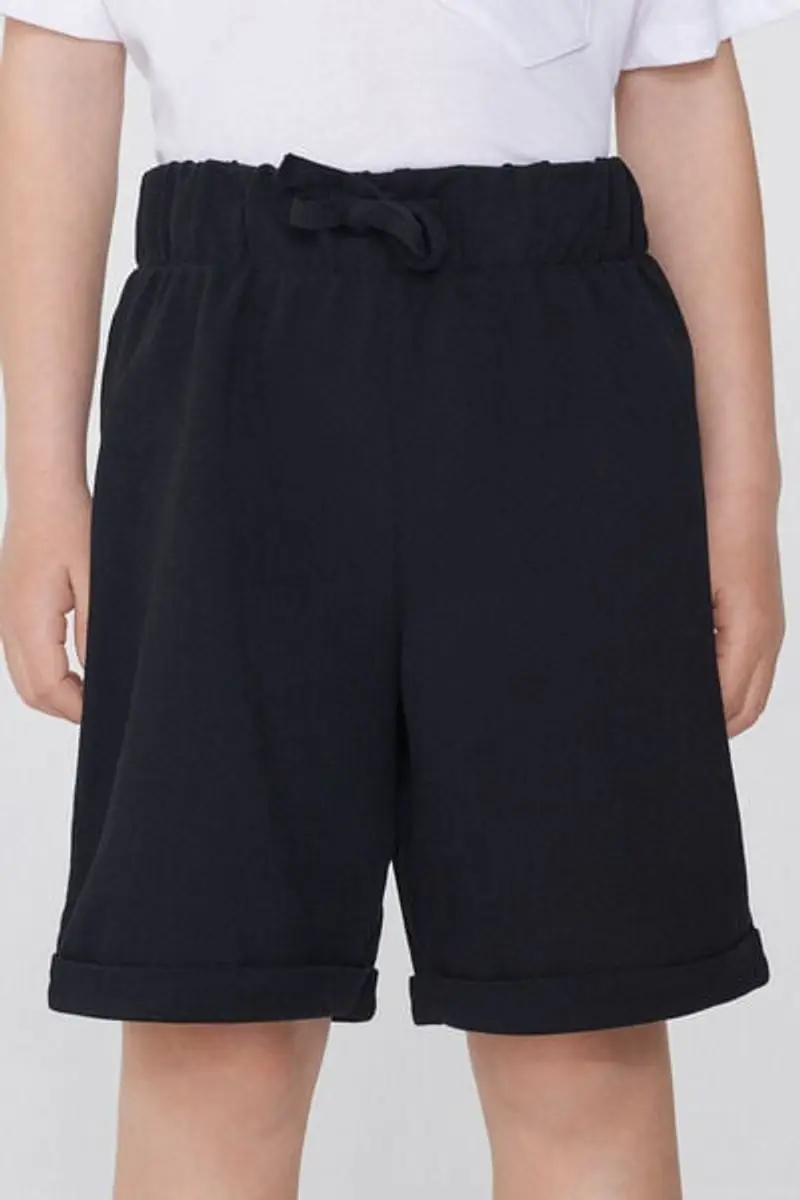 Tezenis Pantaloncini Corti in Piquet con Coulisse Bimbo Bambino Nero