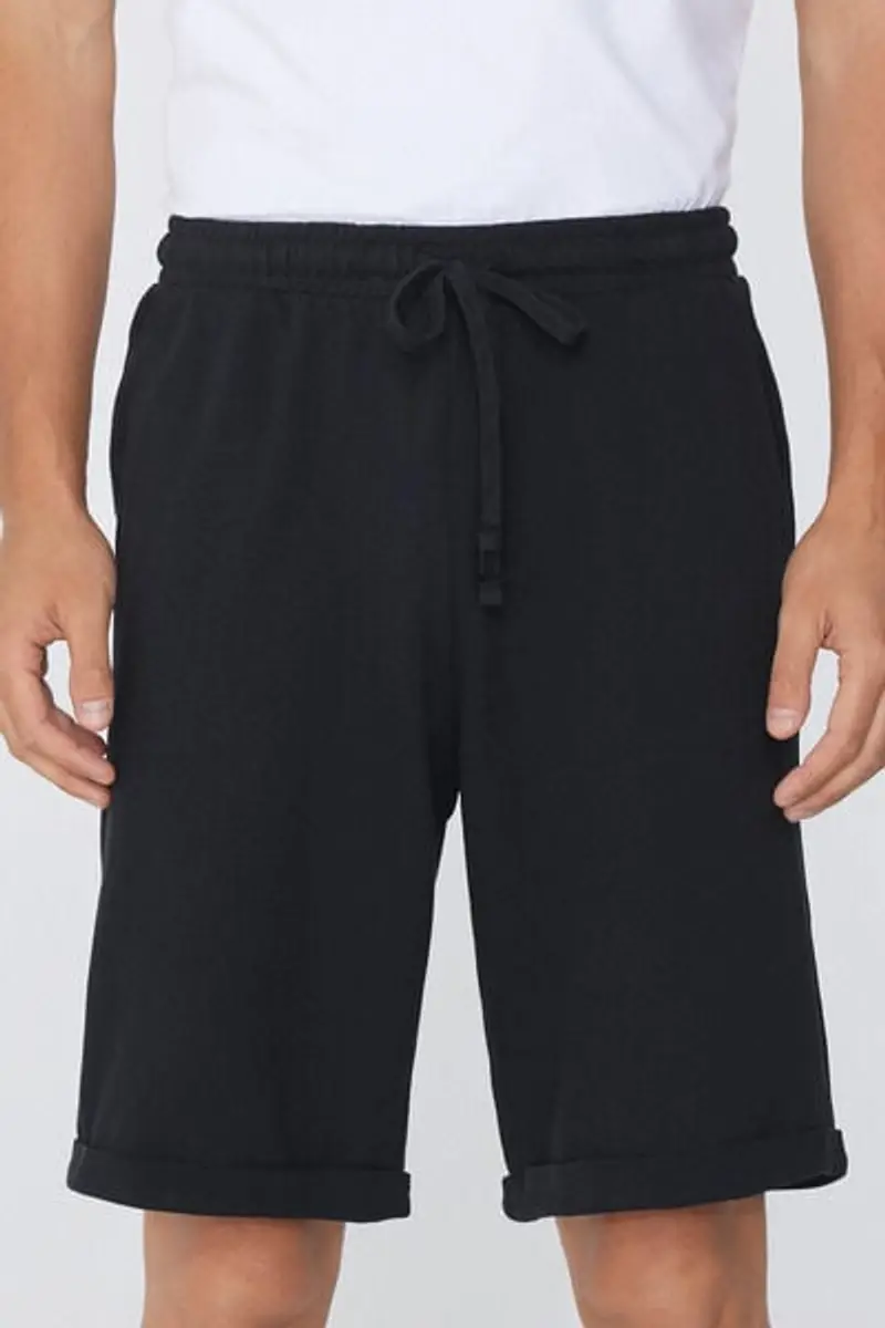 Tezenis Pantaloncini Corti Lavorazione a Piquet Uomo Nero