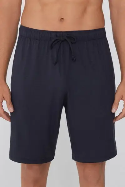 Tezenis Pantaloncini Corti Viscosa con Tasche e Coulisse Uomo Blu