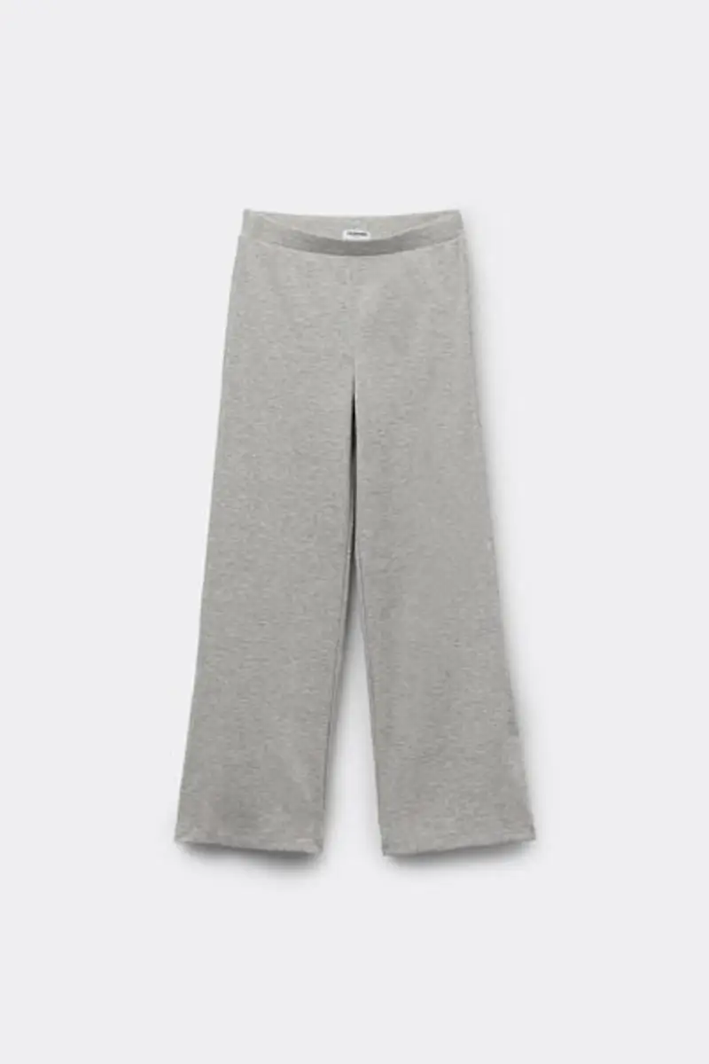 Tezenis Pantapalazzo Bimba Cotone a Costine Bambina Grigio