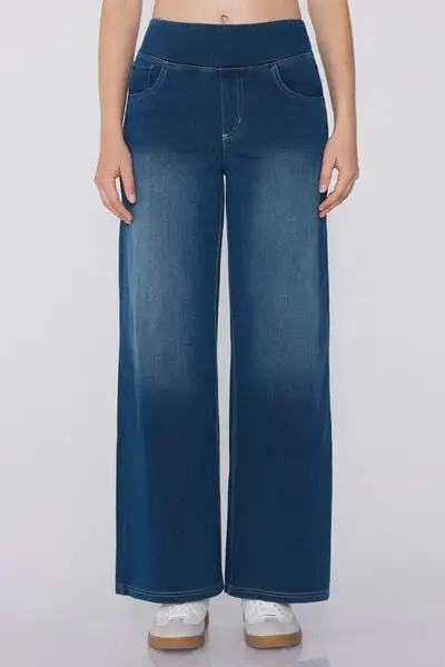 Tezenis Pantapalazzo Soft Flex Denim Donna Blu