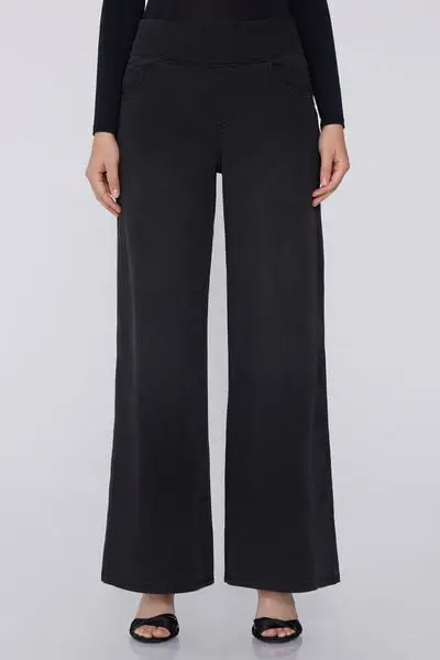 Tezenis Pantapalazzo Soft Flex Denim Donna Nero
