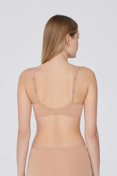 Reggiseno Balconcino in Cotone Organico Paris Donna Naturale miniatura 5