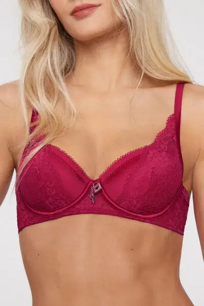 Reggiseno Balconcino Leggermente Imbottito Wien Secret Love Donna Rosa miniatura 3