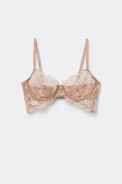 Tezenis Reggiseno Balconcino Paris Delicate Essence Donna Naturale