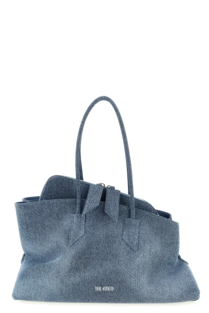 THE ATTICO Borsa A Spalla La Passeggiata Medium Blu