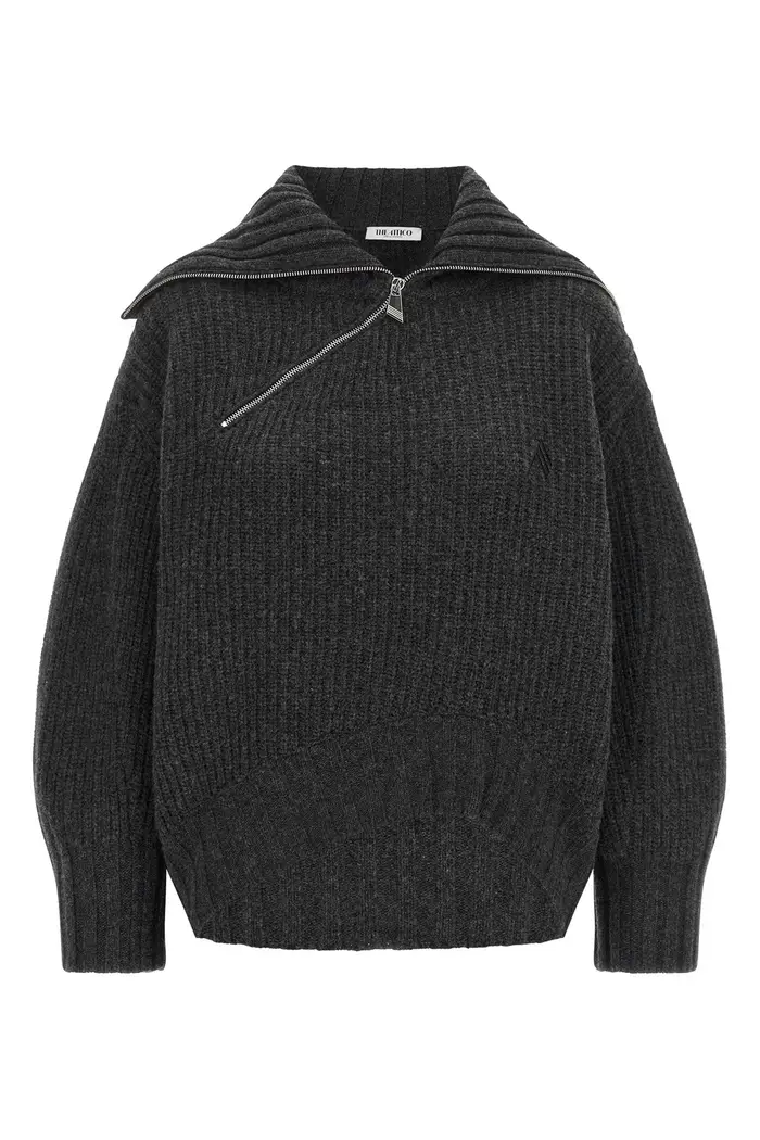 THE ATTICO Maglione Scoop Grigio