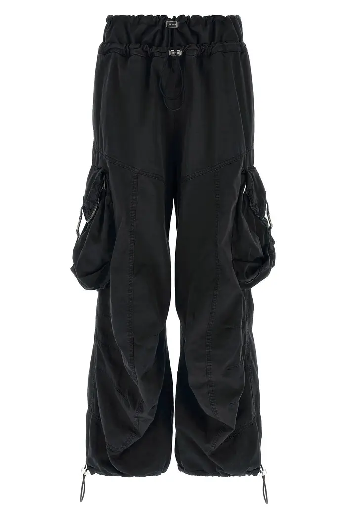 THE ATTICO Pantalone Cargo Nero
