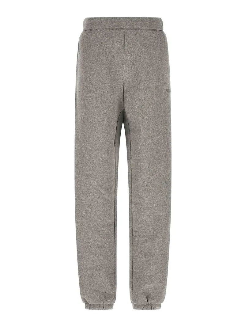 The Attico Pantaloni da jogging con logo ricamato Grigio