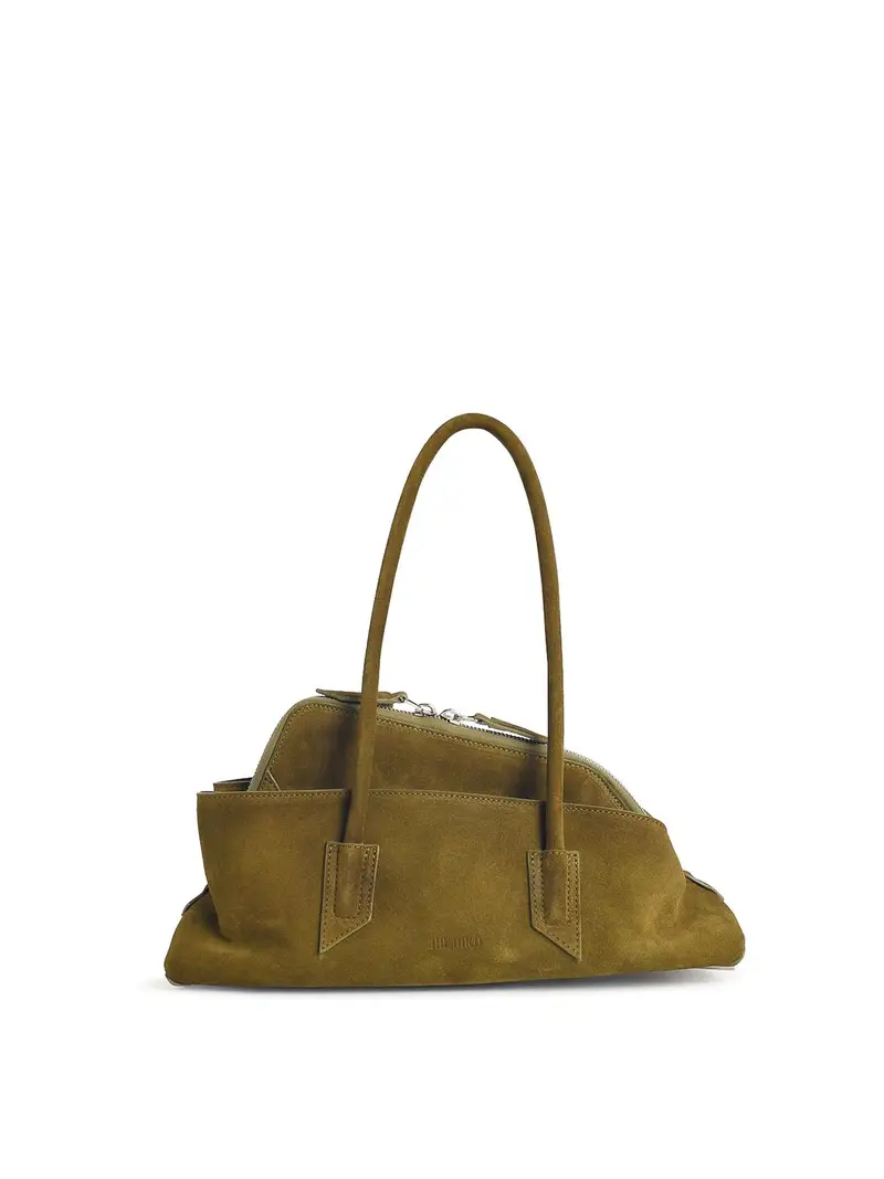 The Attico Piccola borsa in pelle kaki Verde