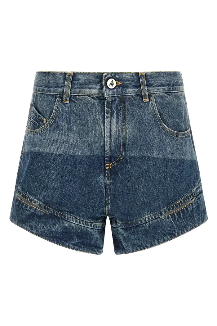 THE ATTICO Shorts Cut-Out Blu
