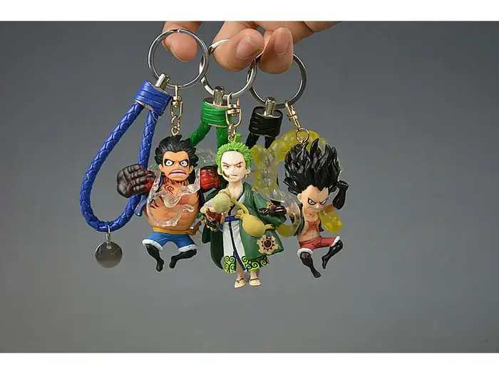Portachiavi Pirata Regalo Action Figure Anime Scatola Cieca - Monkey D Luffy, Zoro, Chopper, Ace miniatura 3