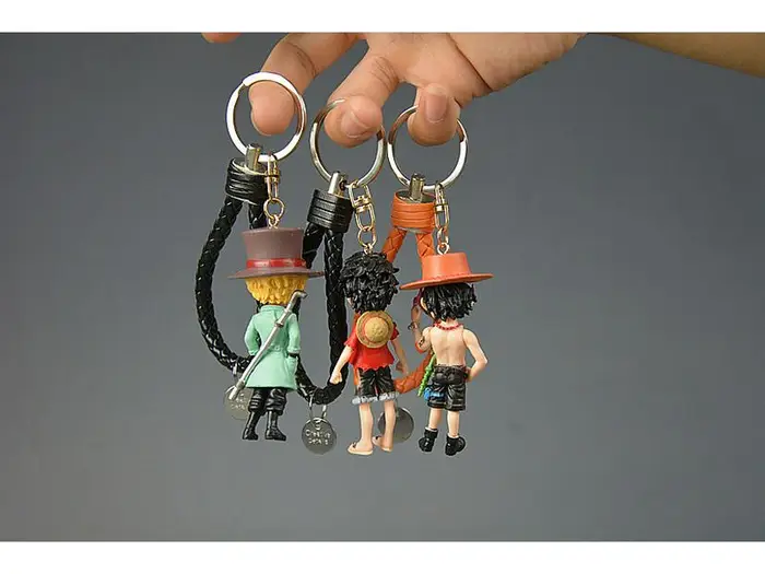 Portachiavi Pirata Regalo Action Figure Anime Scatola Cieca - Monkey D Luffy, Zoro, Chopper, Ace miniatura 5