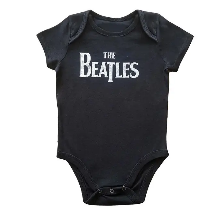 Tutina da neonato con logo T Drop dei Beatles 24 Months nero