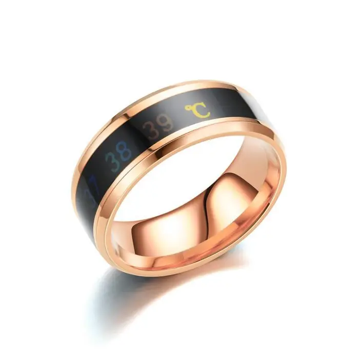 The best future Anello di temperatura in 5 colori Acciaio al titanio Umore Emozione Sensazione Anelli intelligenti sensibili alla