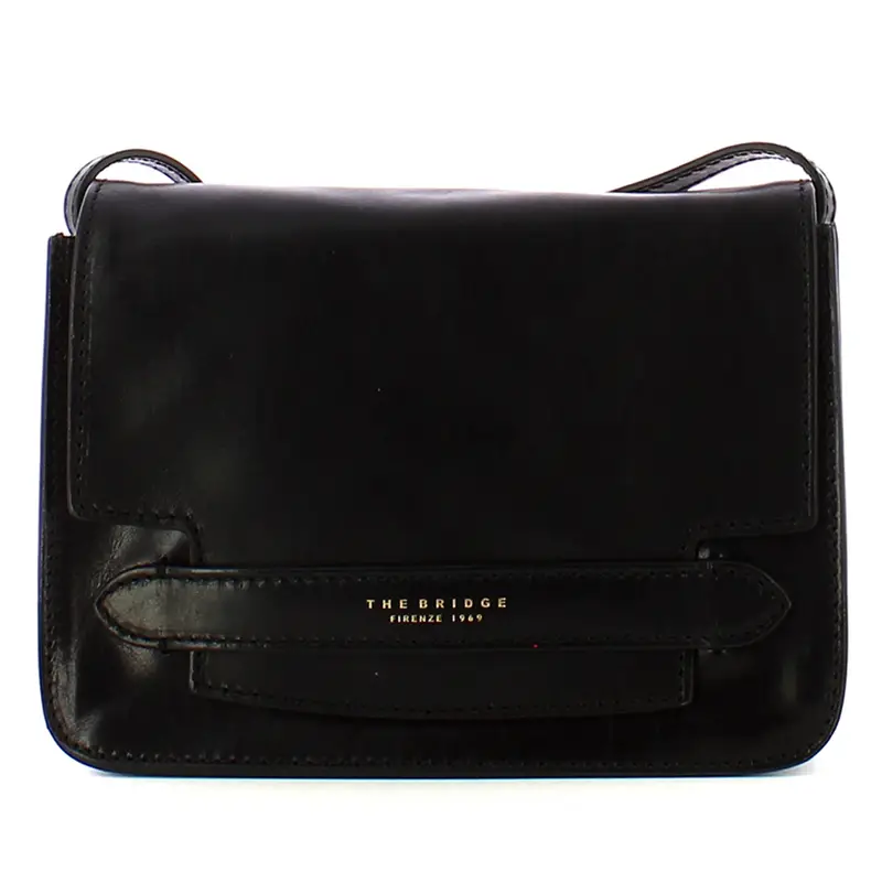 The Bridge BORSA donna LUCREZIA SHOULDER BAG 30 04193001 30 NERO ABB. ORO