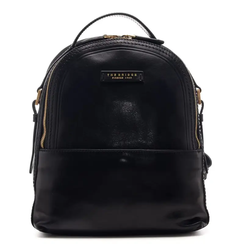 The Bridge zaino donna pearl district in pelle nera