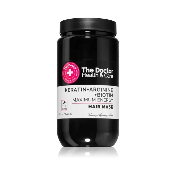 The doctor Keratin + Arginine + Biotin Maximum Energy maschera alla keratina per capelli 946 ml