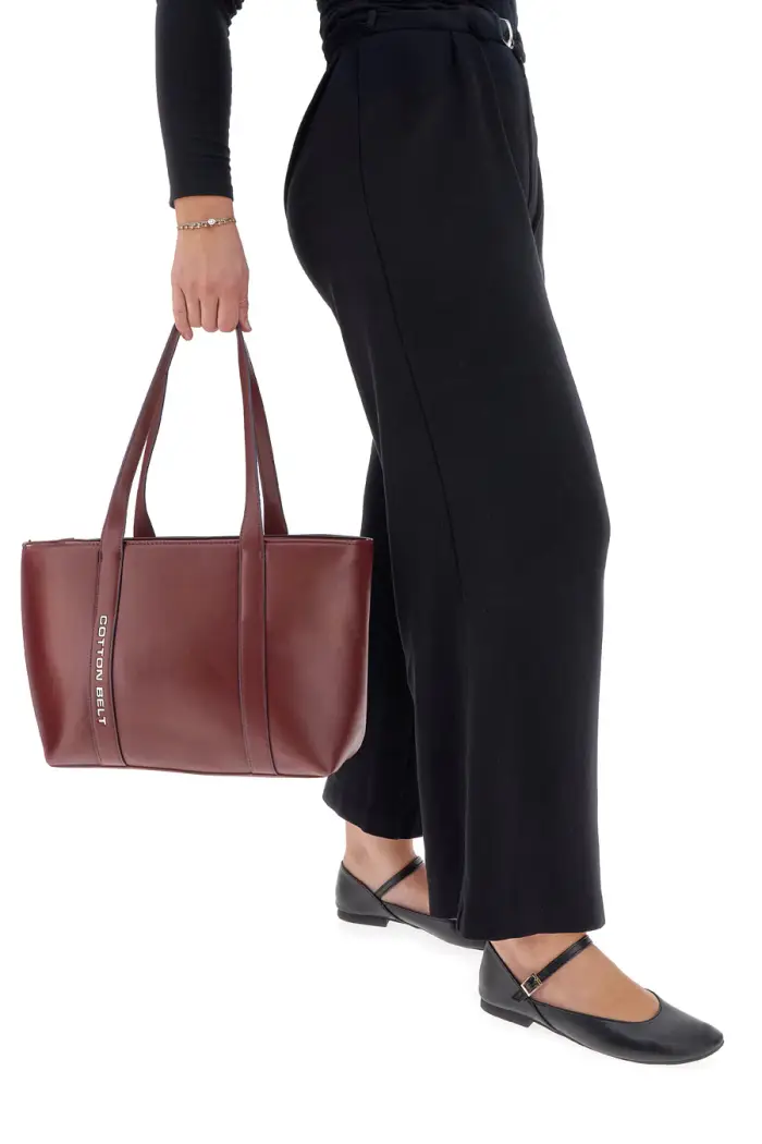 Ballerine nere opache con cinturino The First IDEA01 [NERO]