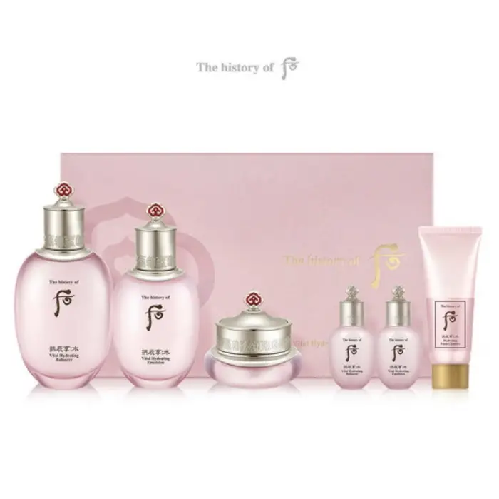 The history of whoo Gongjinhyang Soo Special Set di 3 (equilibratore+emulsione+crema+detergente in schiuma)