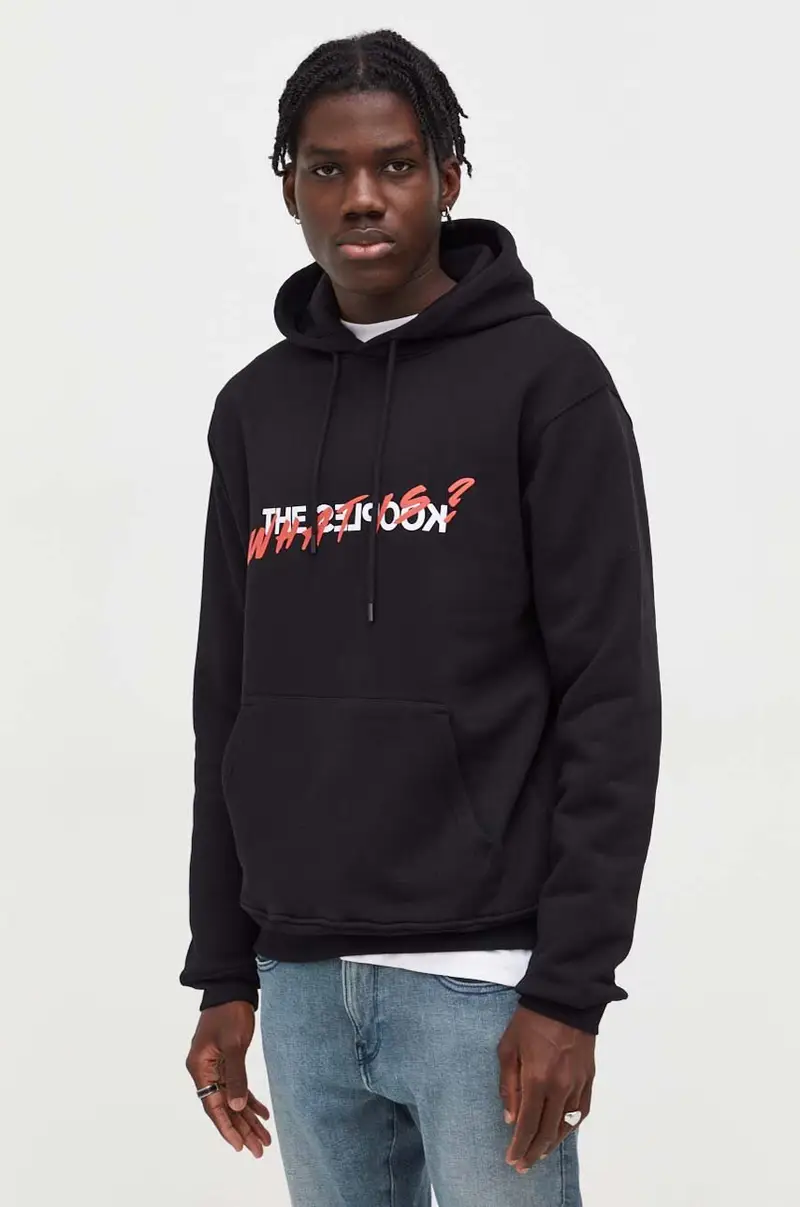 The Kooples felpa in cotone uomo con cappuccio Nero