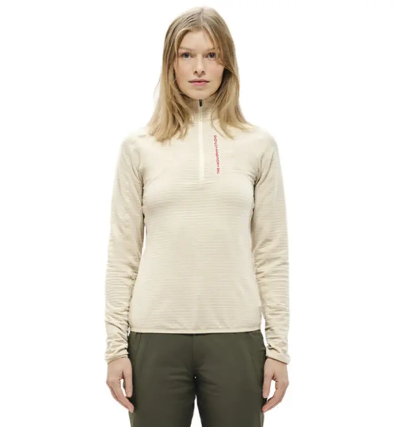 The Mountain Studio Light Tech Fleece Half Zip W - felpa in pile - donna Beige