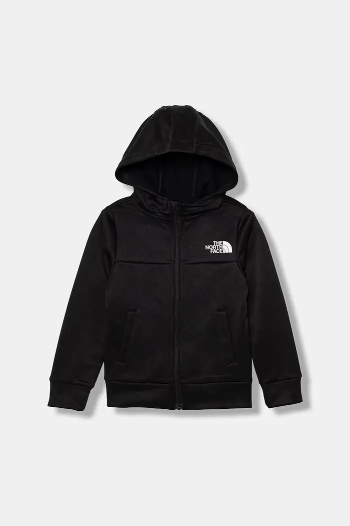 The North Face felpa con cerniera e cappuccio per bambini TEEN REAXION FZ HOODIE Nero