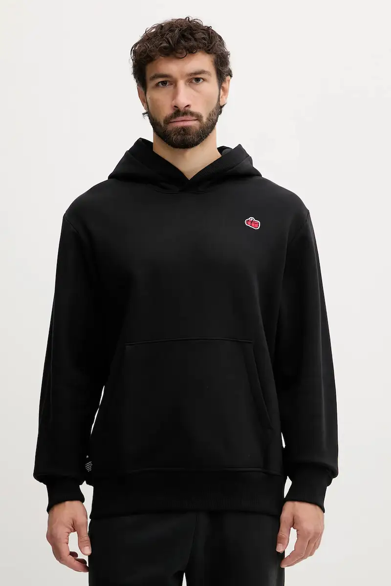 The North Face felpa in cotone Icon Relaxed uomo colore nero con cappuccio con applicazione NF0A8EU8JK31