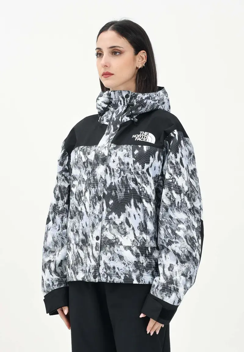 The North Face Giacca a vento DryVent? Mono Mountain con fantasia blu e nera da donna