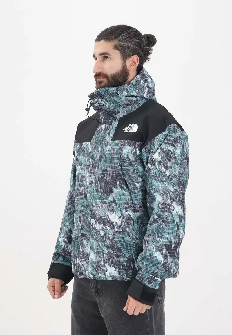 The North Face Giacca a vento DryVent? Mono Mountain da uomo con fantasia verde e nera
