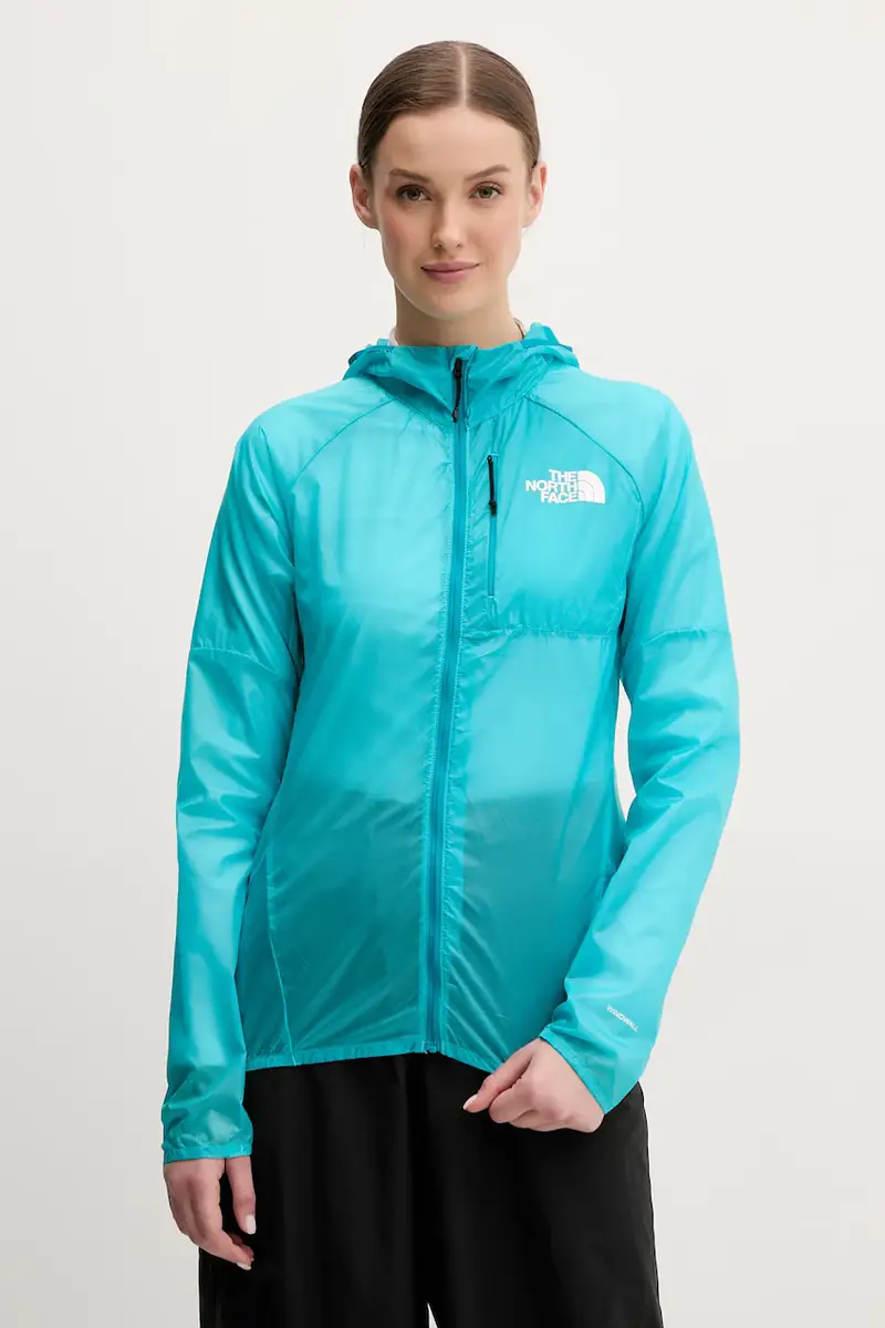The North Face giacca antivento Windstream colore turchese NF0A87HF6IB1