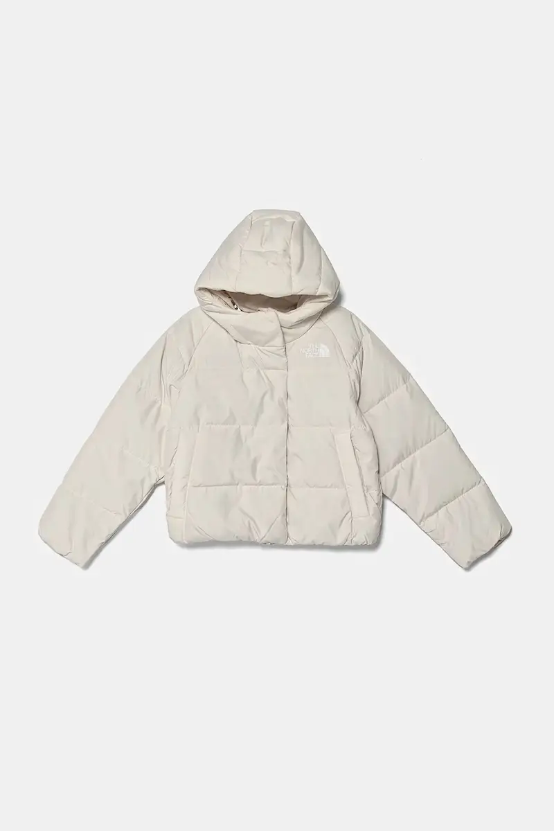 The North Face piumino bambini NORTH DOWN HOODED JACKET colore beige NF0A88UDQLI1