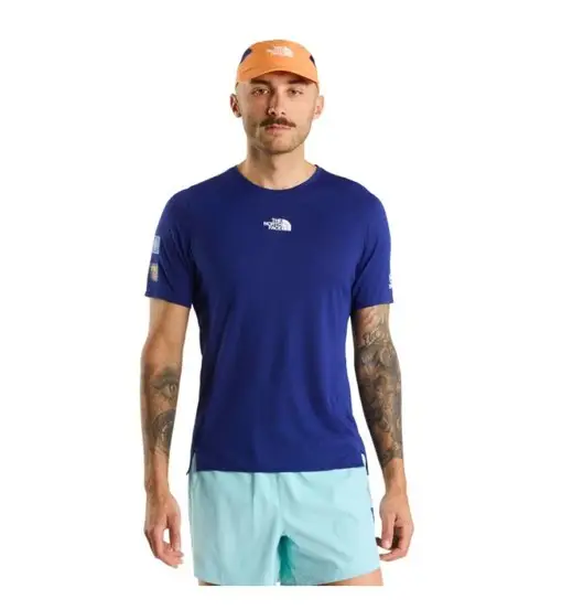 Summit High Trail SS Graphic - maglia trail running manica corta - uomo Blue