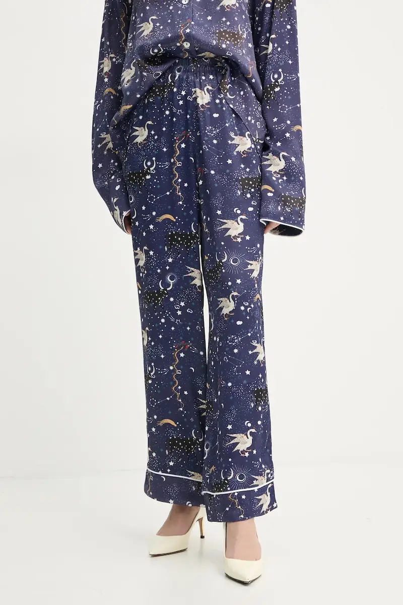 The Sleeper pantaloni donna colore blu navy HC2404OP