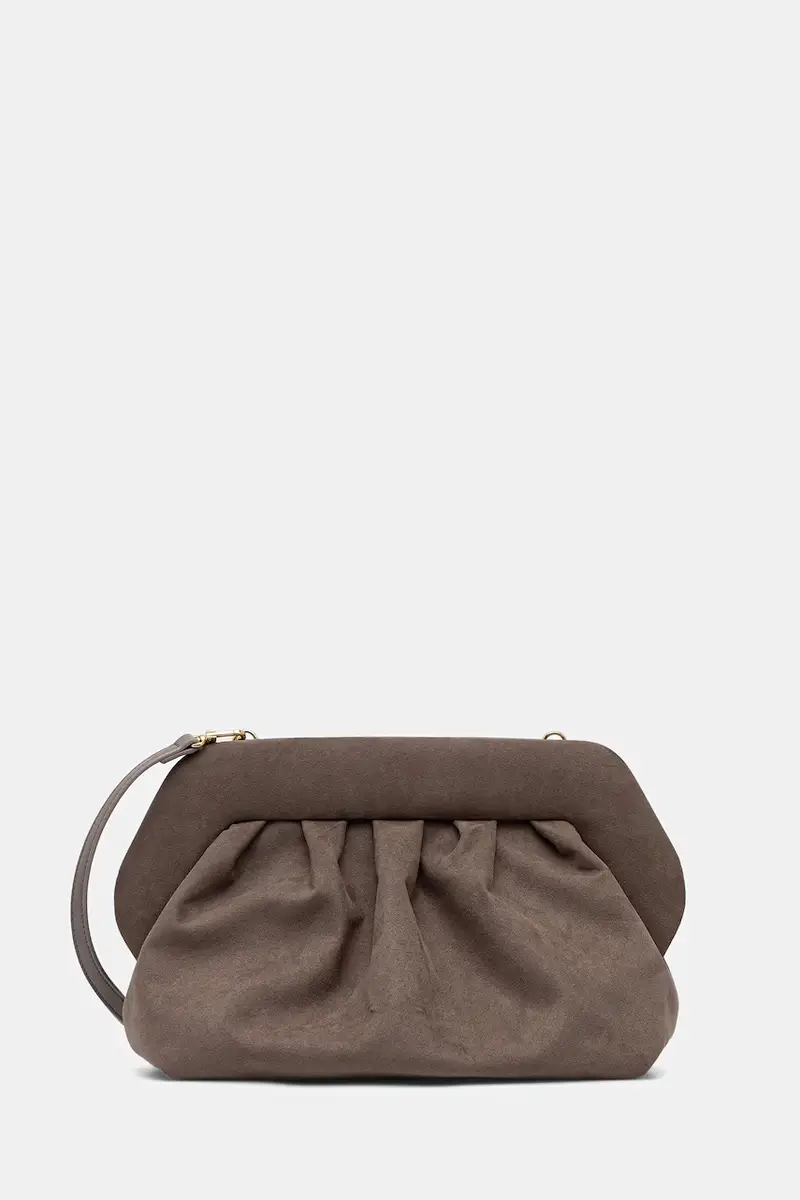 Themoire borsetta Marrone