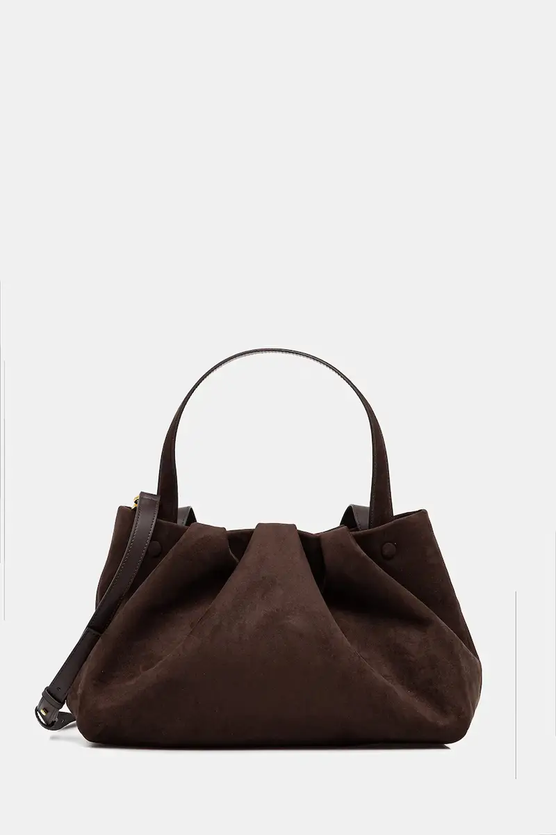 Themoire borsetta Marrone