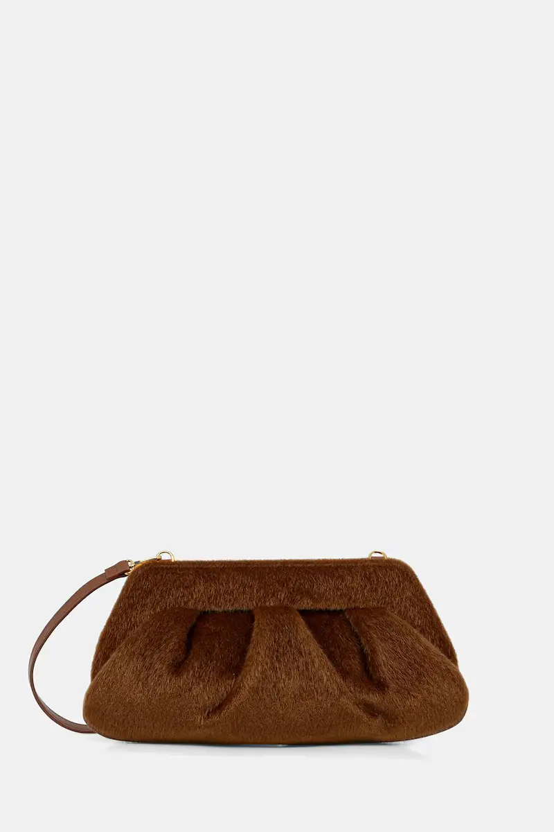 Themoire borsetta Marrone