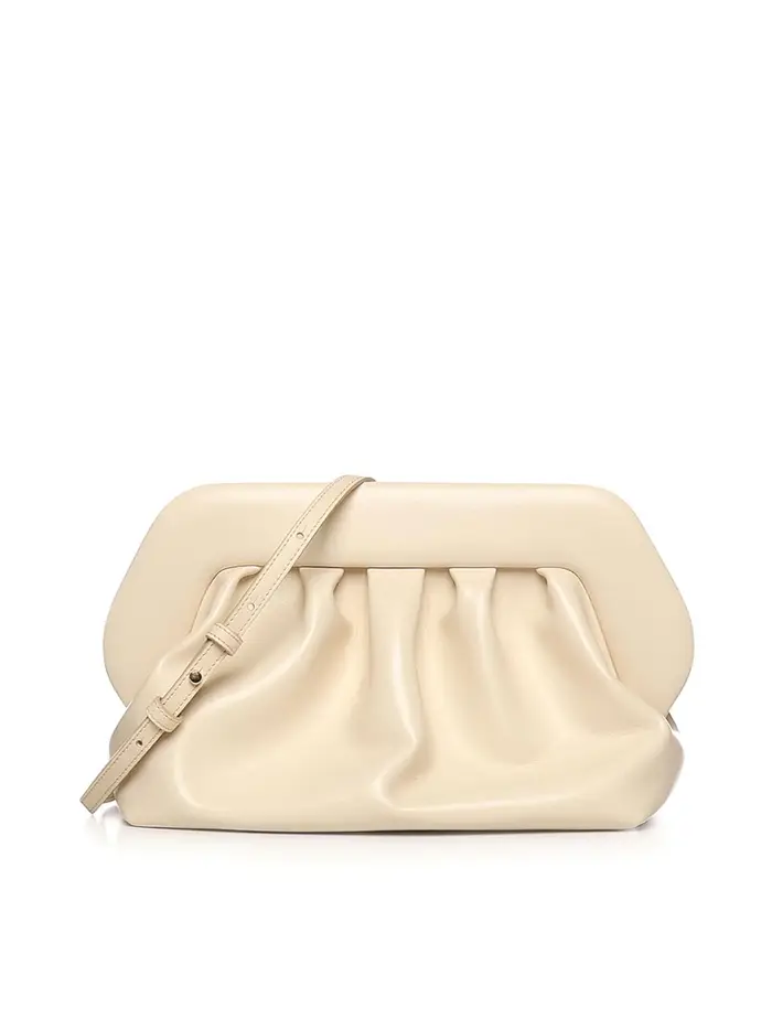 Themoirè Pochette in Tessuto Bios Vegan Bianco