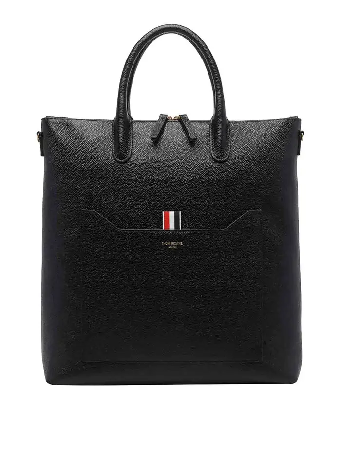 Thom Browne Borsa tote porta attrezzi verticale nera Nero