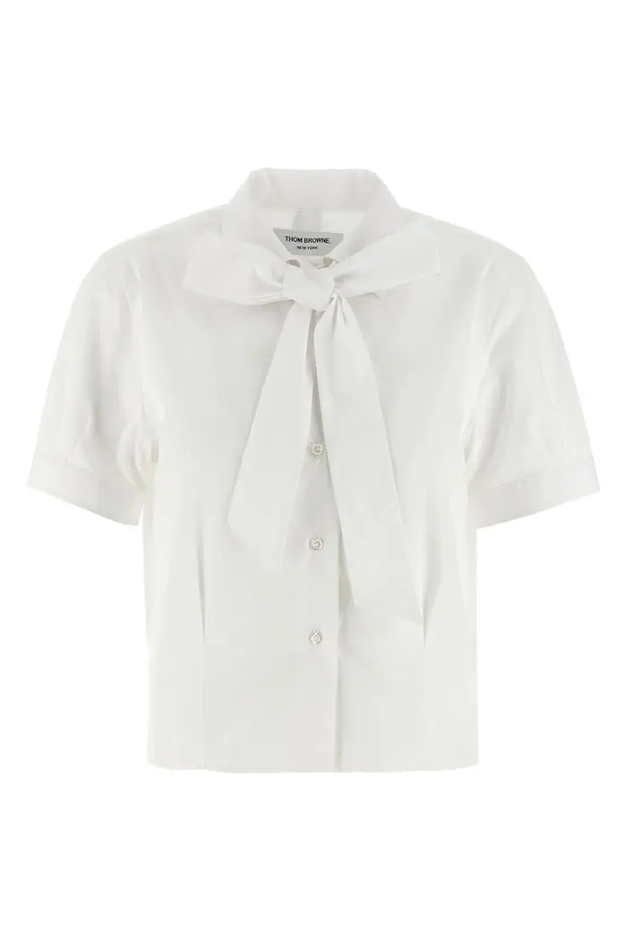 THOM BROWNE Camicia Fusciacca Bianco