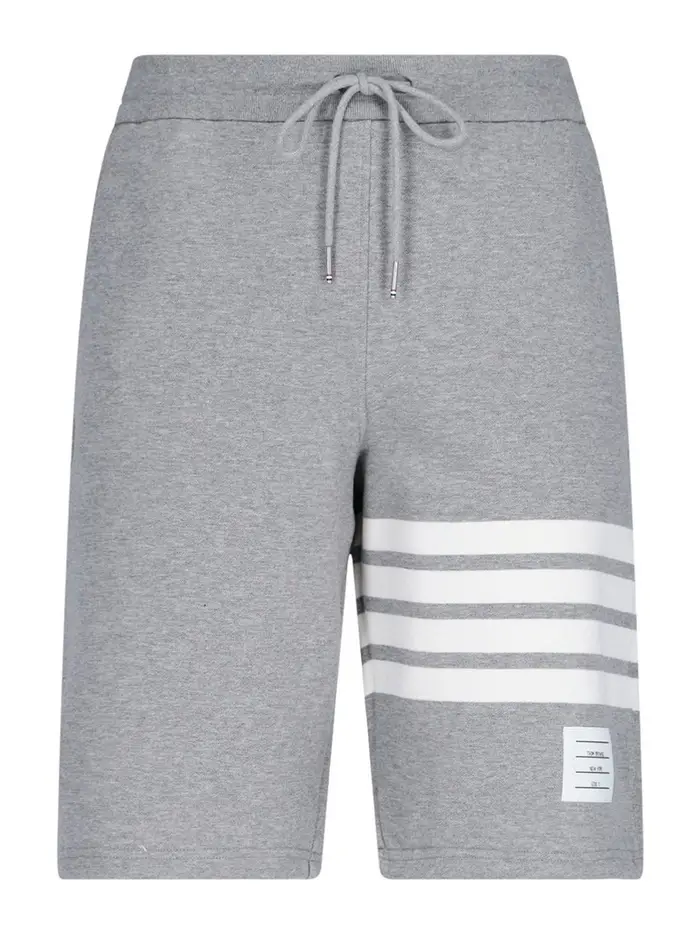 Thom Browne Joggers corti 4-bar Grigio