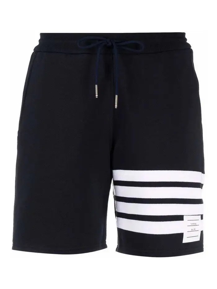 Thom Browne Pantaloncini sportivi a righe Blu scuro