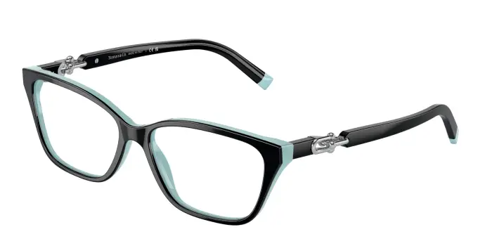 Tiffany Donna TF2229 8055 Montature da vista Acetato Nero Trasparente Squadrata Normale