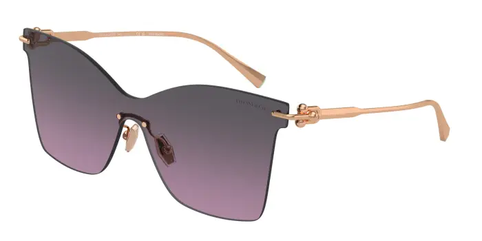 Donna Tiffany TF3103K 62144Q Occhiali da sole Metallo Oro Grigio Farfalla Normale Sfumato