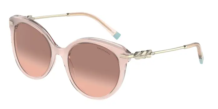 Donna Tiffany TF4189B 833413 Occhiali da sole Acetato Rosa Rosa Cat Eye Normale Sfumato