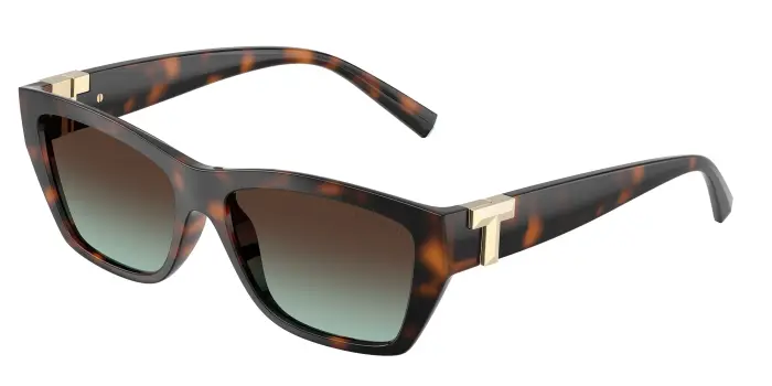 Tiffany Unisex TF4255U 80155D Occhiali da sole Iniettato Tartaruga Marrone Squadrata Normale Sfumato