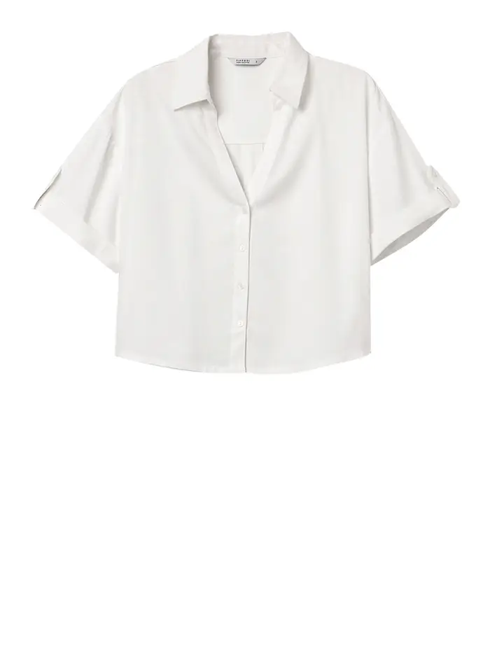 camicia casual tiffosi activea da donna - bianco