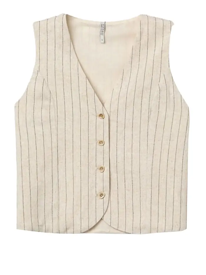 gilet tiffosi anitta da donna - beige