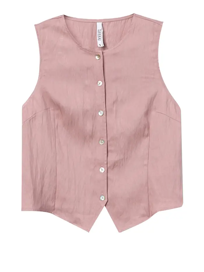 gilet tiffosi augusta da donna - rosa