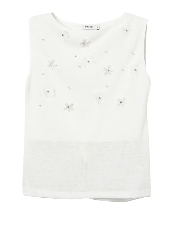 maglia tiffosi adira da donna - bianco